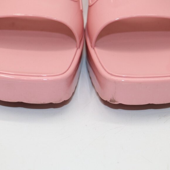 Gucci Rubber Slide Sandal Pink Platform - 624730 Size 40 - US 10 - Picture 13 of 14